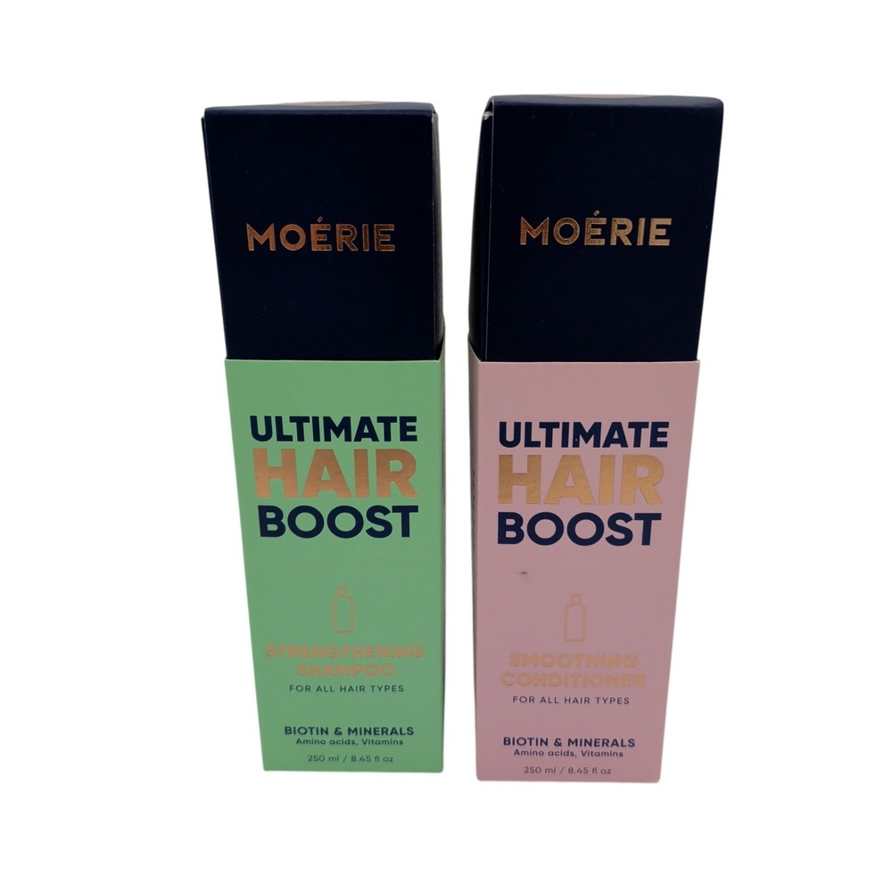 Moerie Ultimate Hair Boost Strengthening Shampoo Smoothing Conditioner Set 250ml